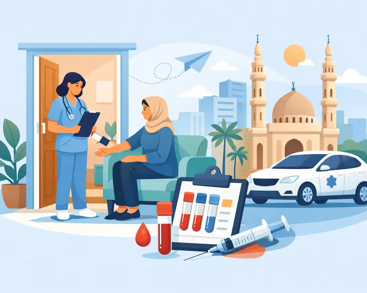 كيفية حجز سحب منزلي للتحاليل في طنطا بسهولة